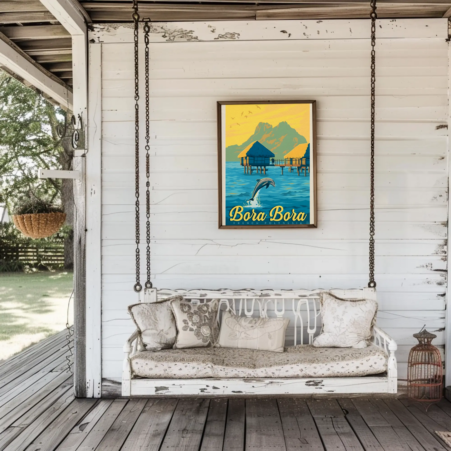 Vintage Poster Bora Bora French Polynesia