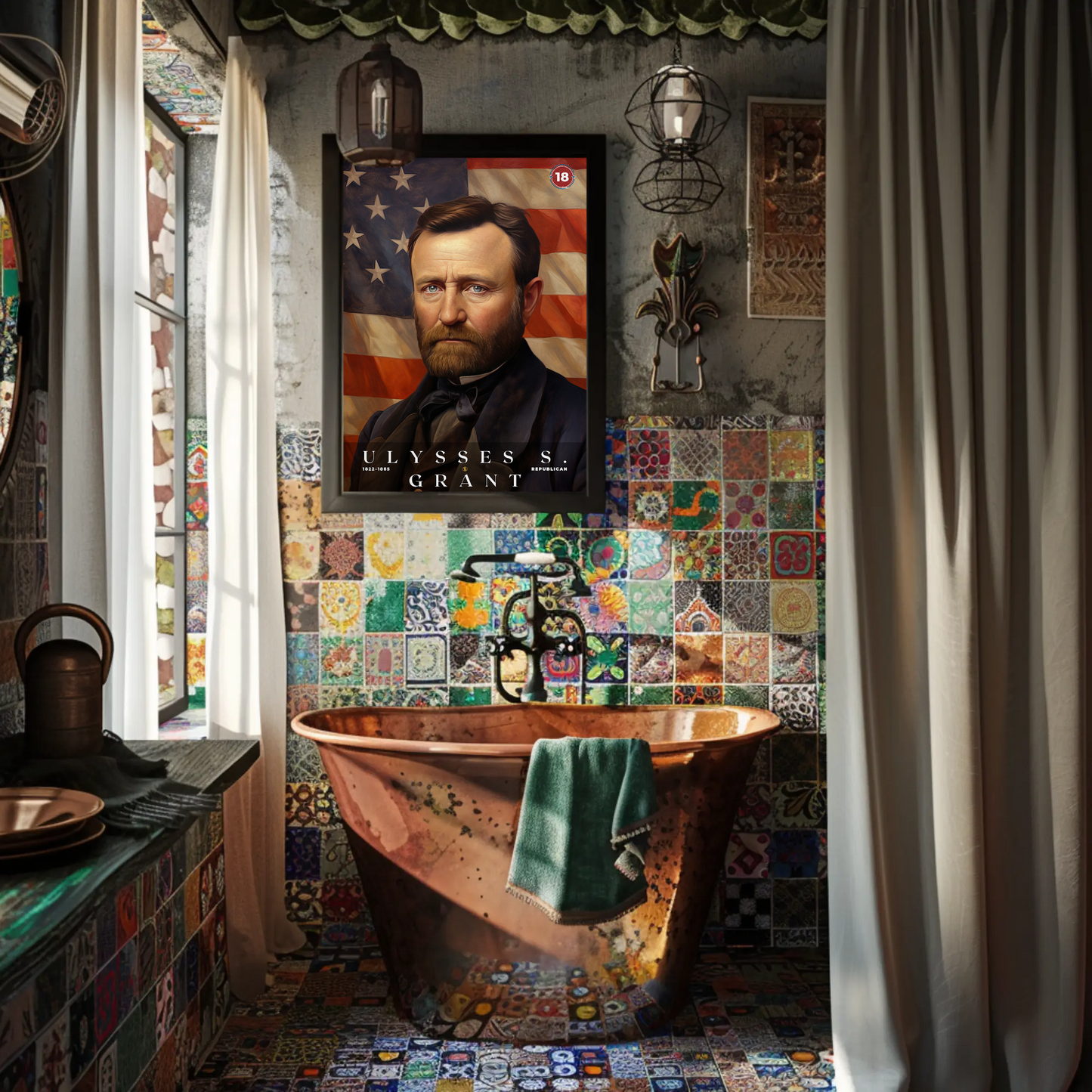 Ulysses S. Grant 18th President Of The United States Portrait