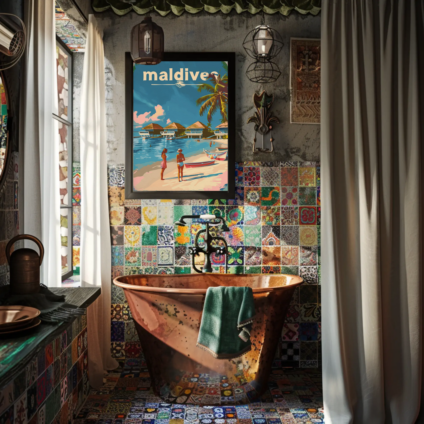 Maldives Tropical Paradise Poster
