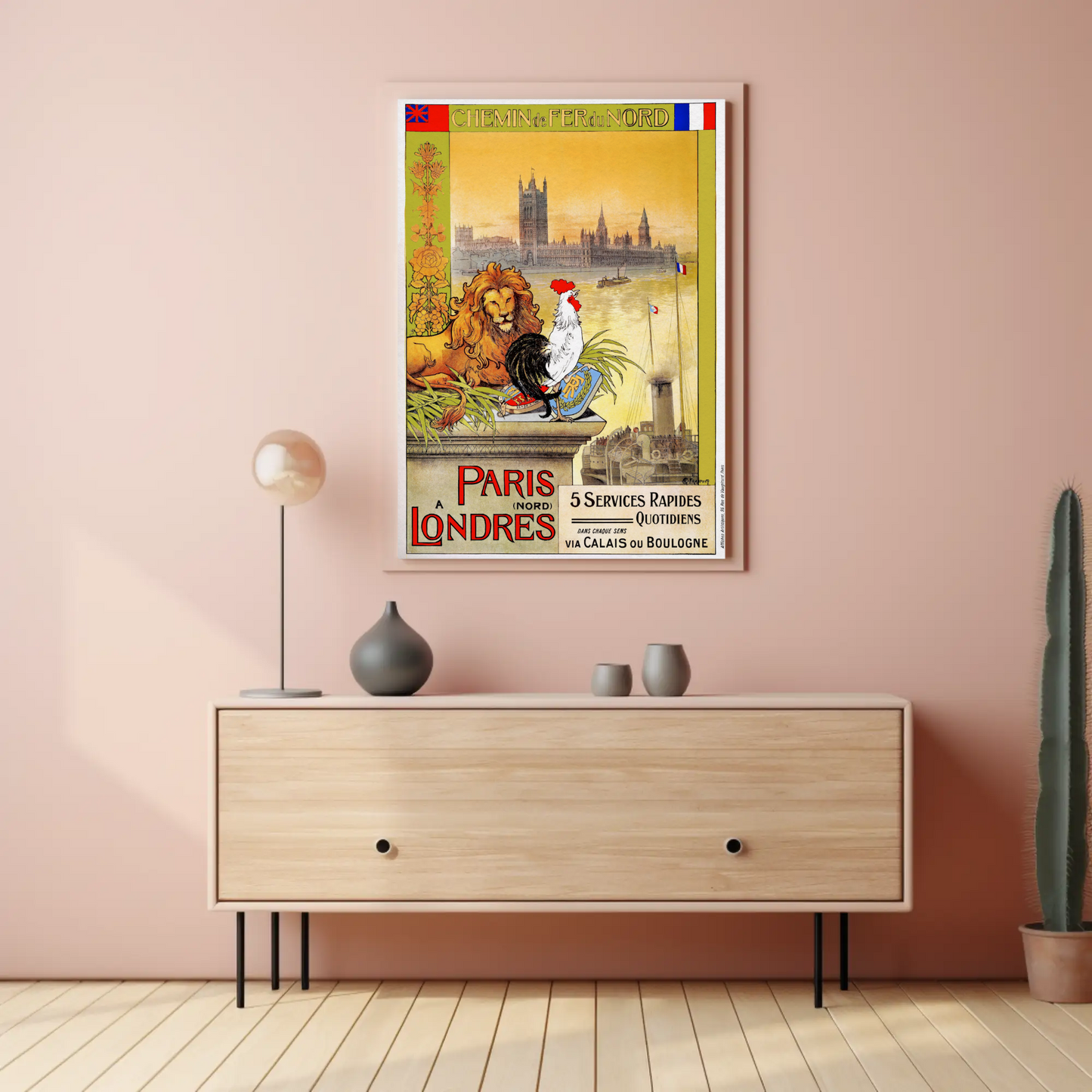 Paris to London – Chemin de Fer du Nord Poster