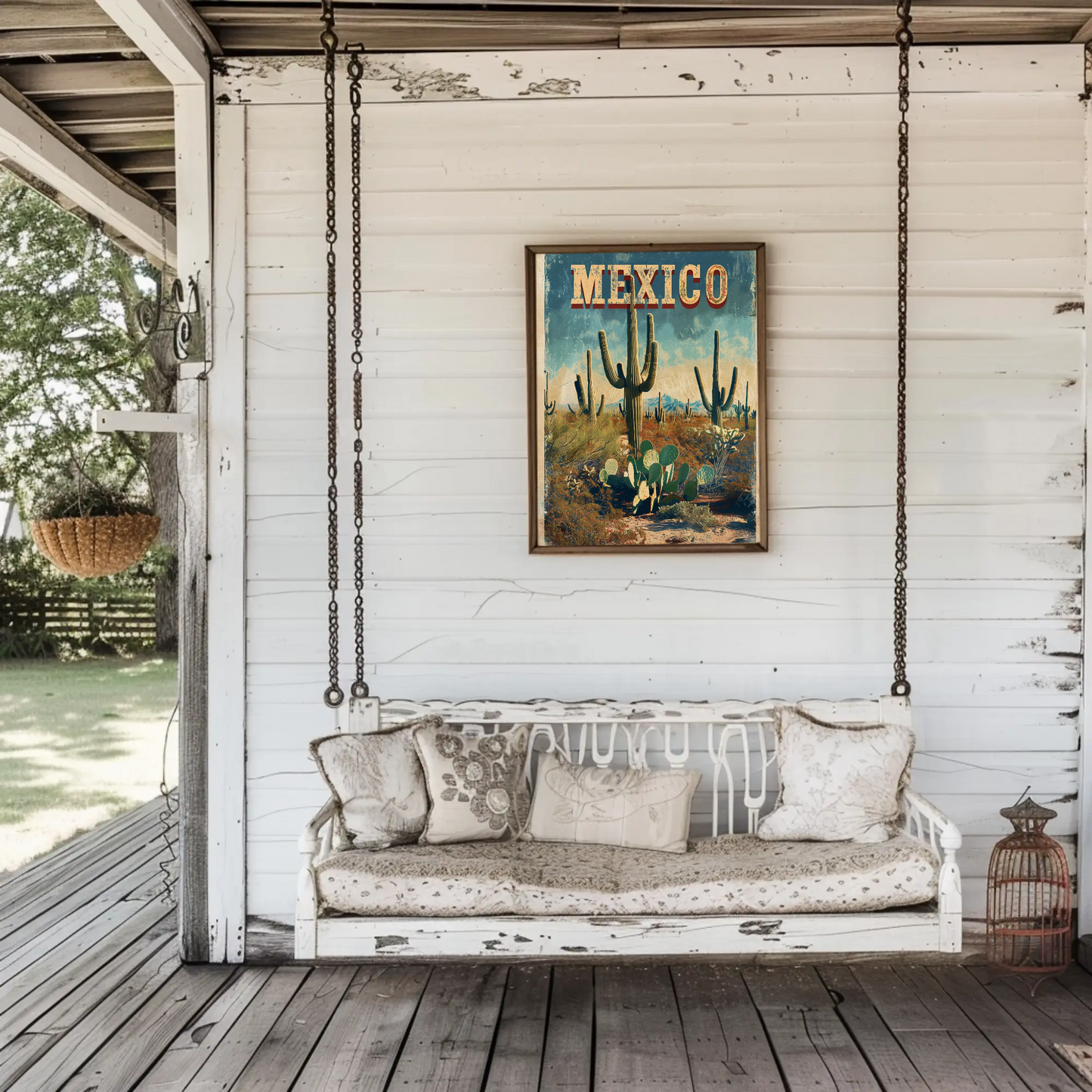 Mexico Desert Vintage Poster