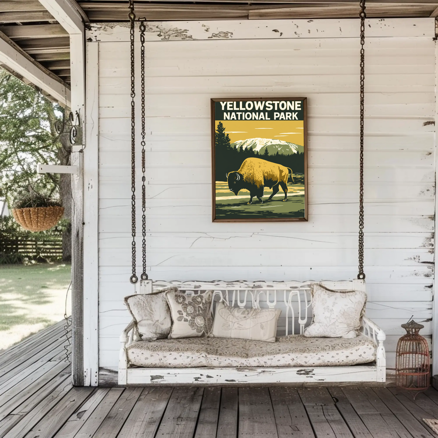 Yellowstone National Park Vintage Style Poster