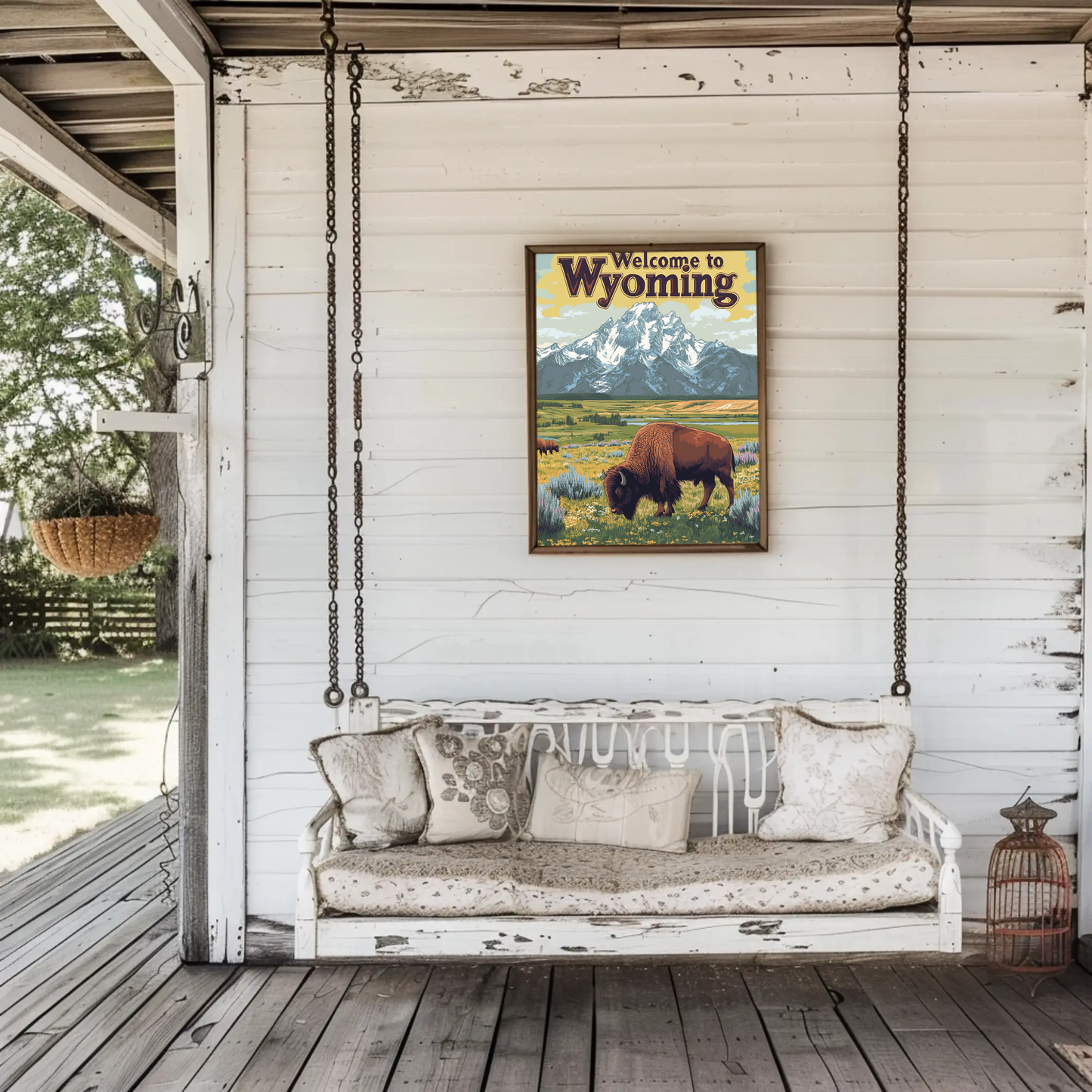 Welcome to Wyoming Vintage Poster