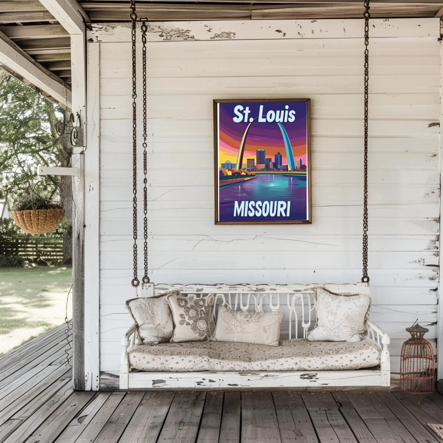 St. Louis, Missouri Vintage Travel Poster