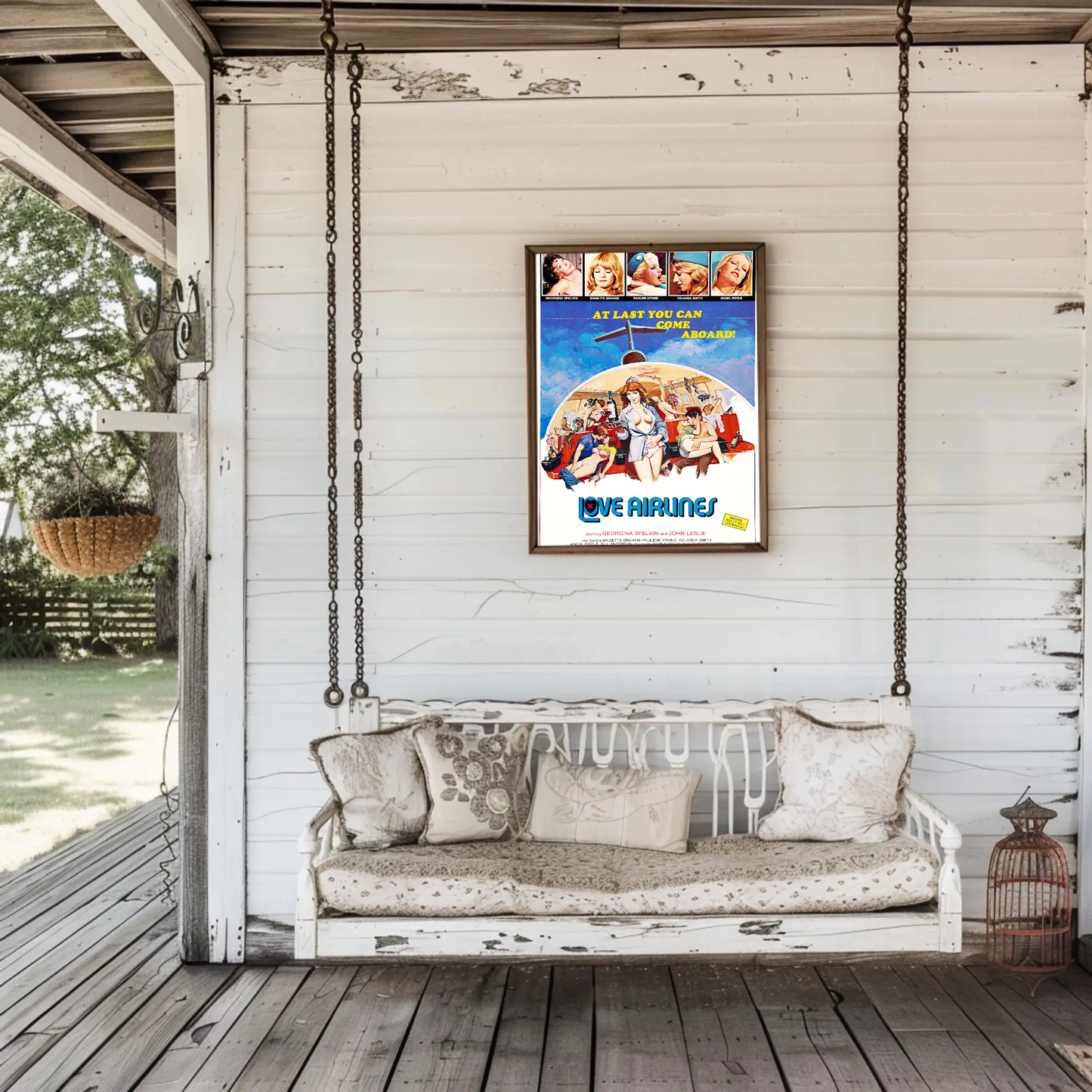 Love Airlines Vintage Poster