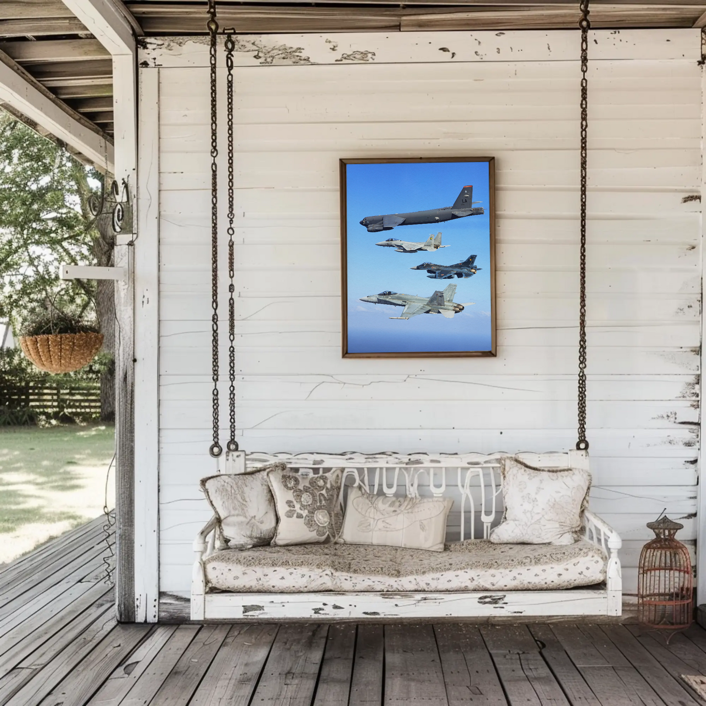 Vintage Poster Military Jets Formation