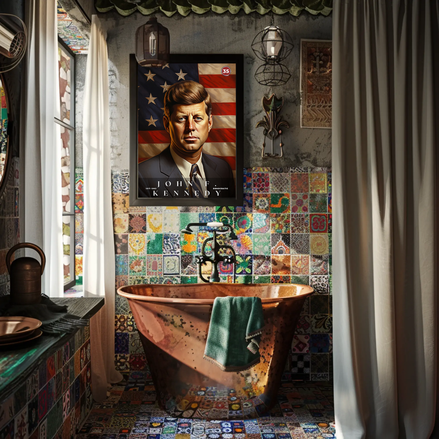 John F. Kennedy 35th President Of The United States Portrait