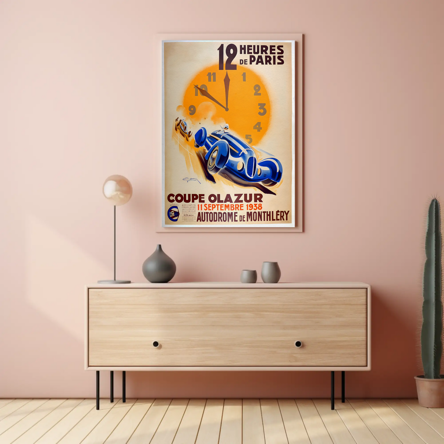 12 Heures de Paris – 1938 Race Poster