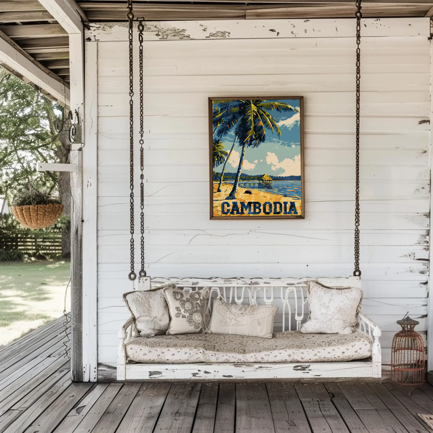 Cambodia Vintage Poster