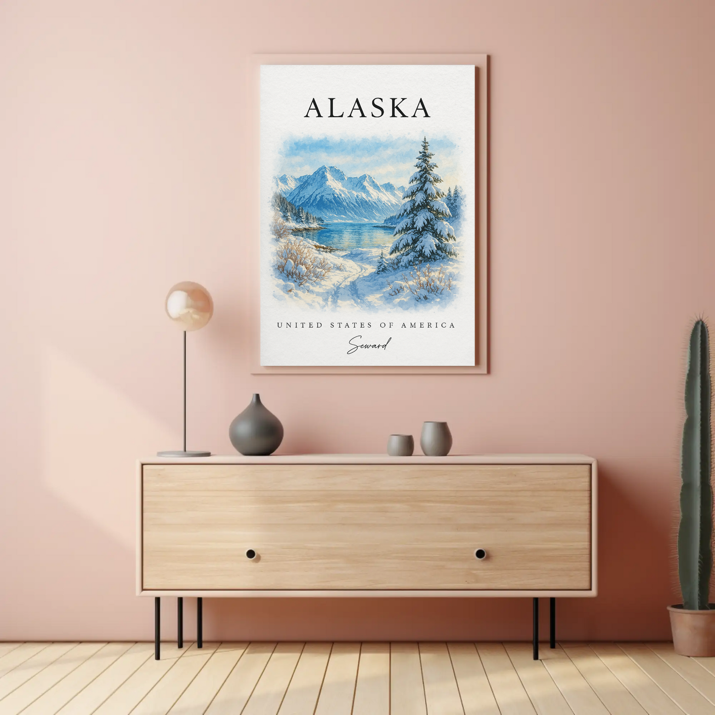 Alaska, Anchorage Signature Series Vintage Travel Poster