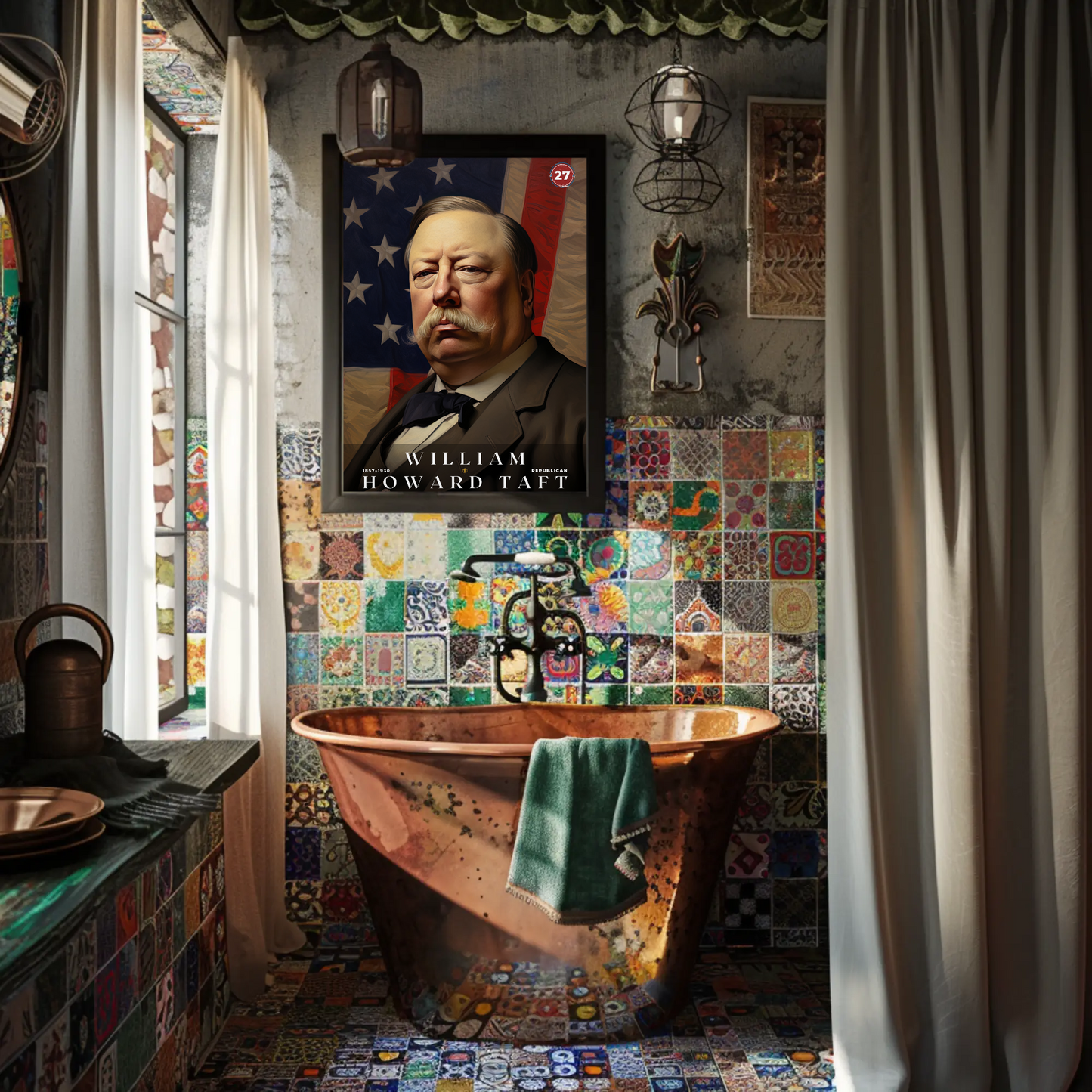 William Taft 27th President Of The United States Portrait