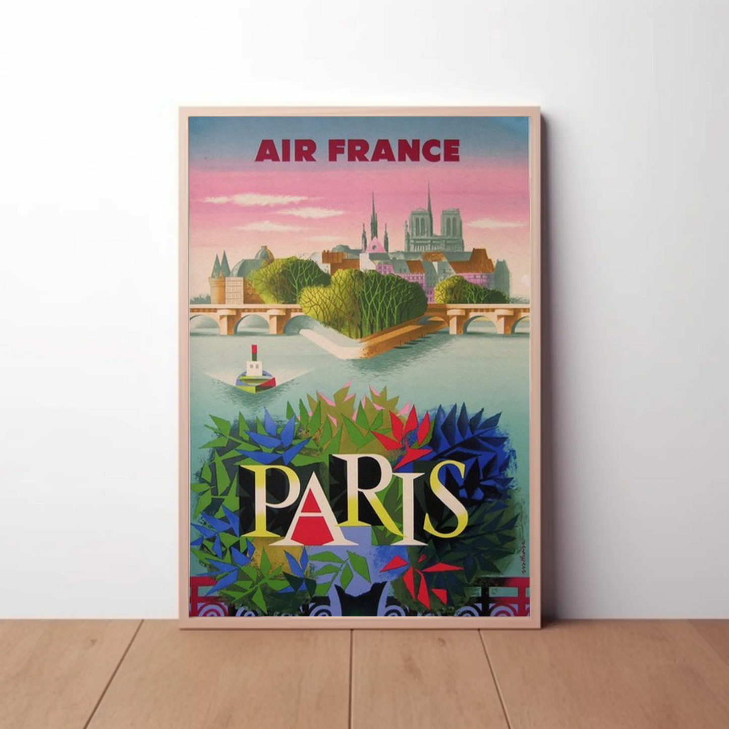Air France Paris - Vintage Travel Poster