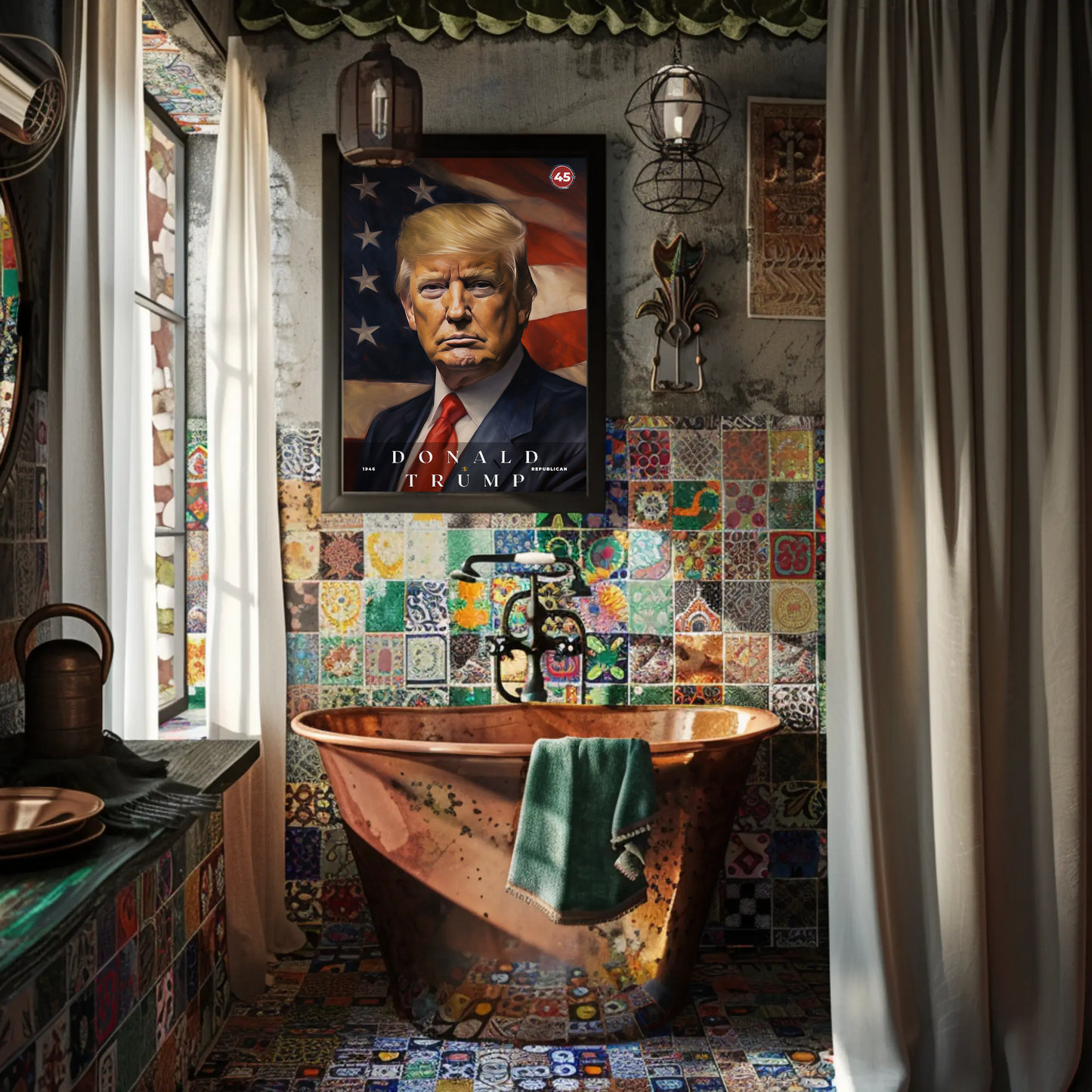 Donald Trump 45th President Of The United States Portrait