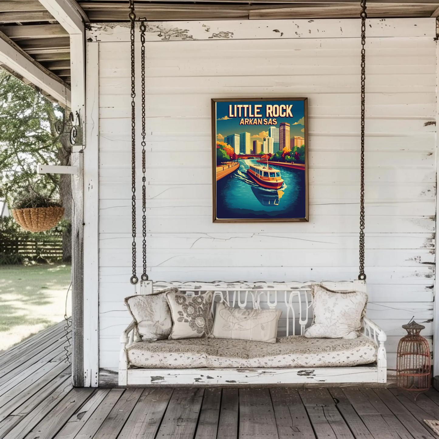 Little Rock Arkansas Vintage Poster