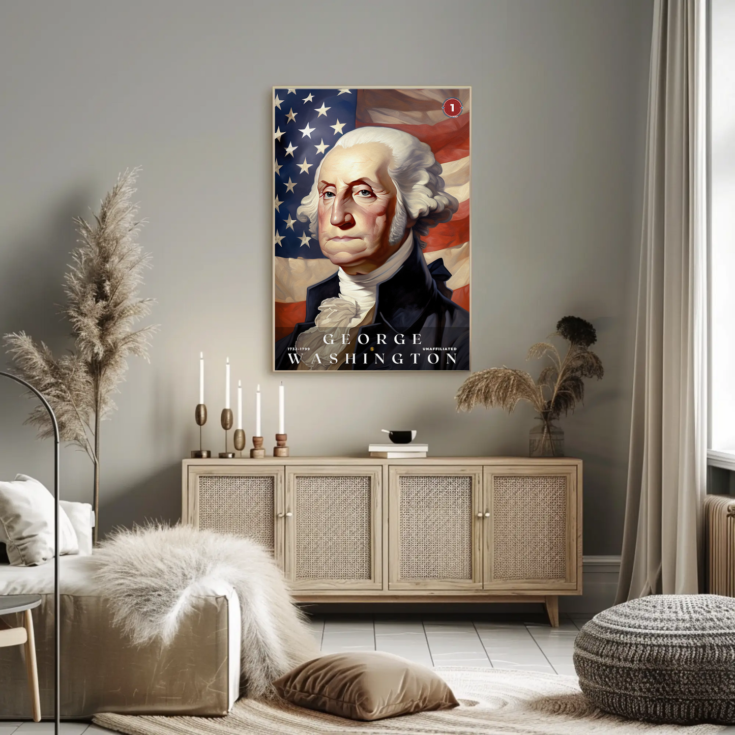 George Washington 1st President Of The United States Portrait