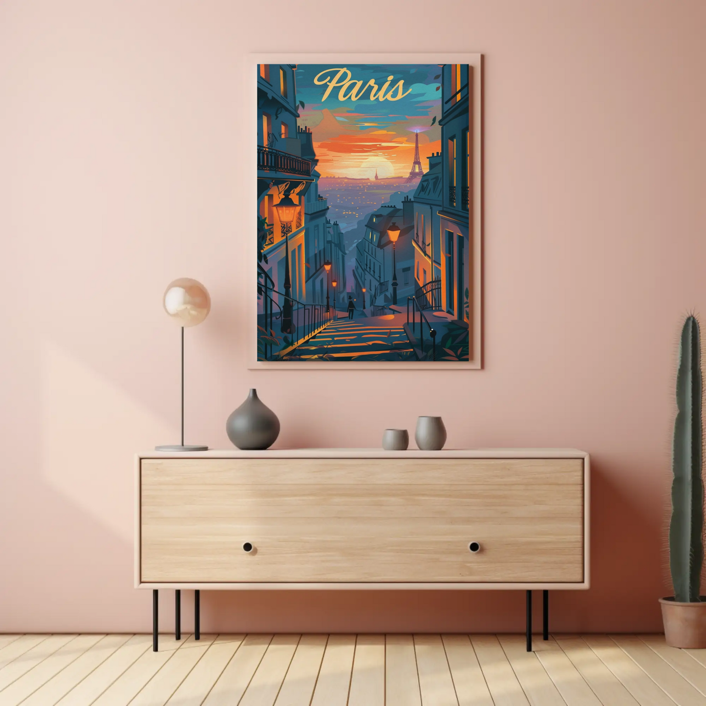 Paris – Sunset Eiffel Tower from Hill View