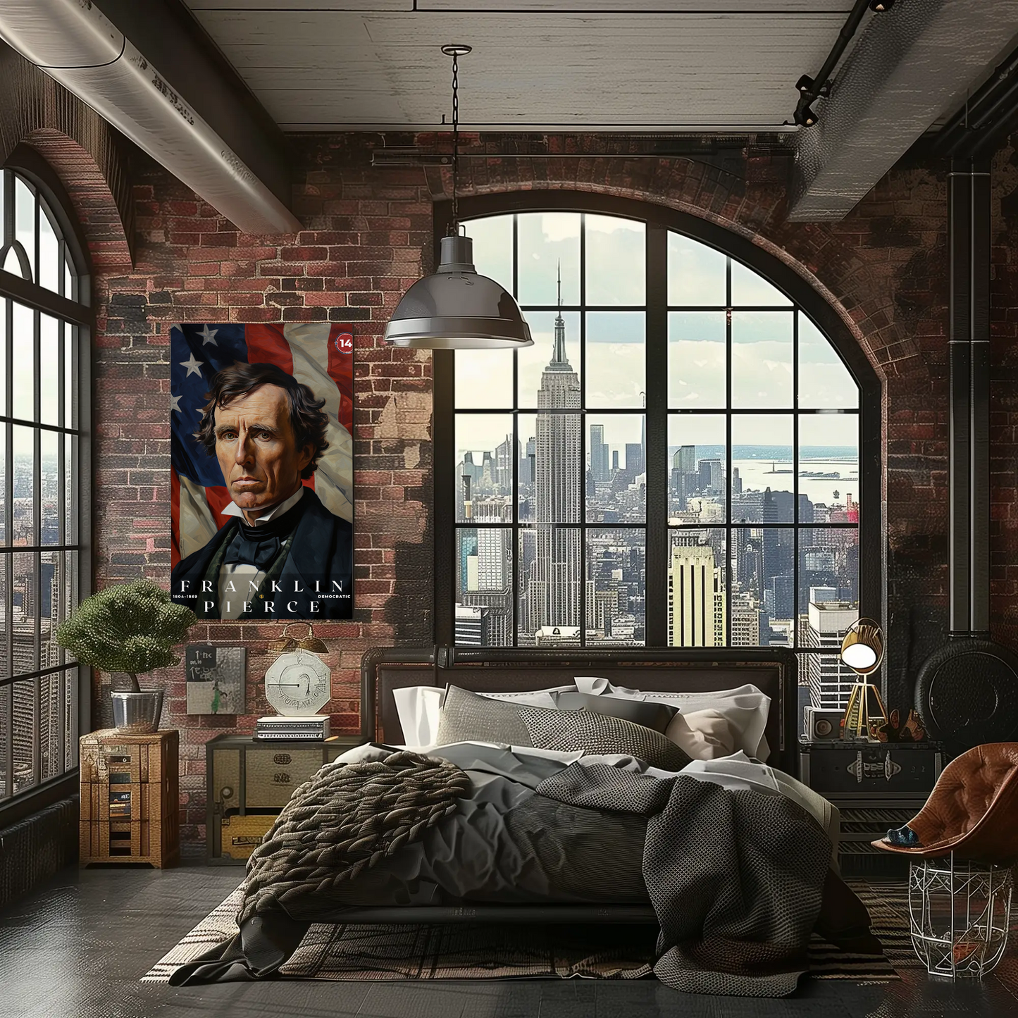 Franklin Pierce 14th President Of The United States Portrait