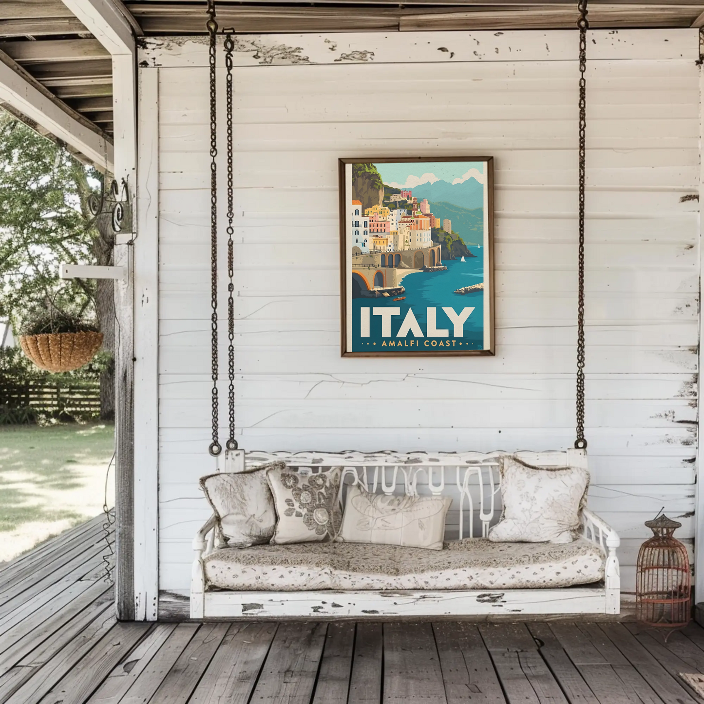 Vintage Poster Italy Amalfi Coast