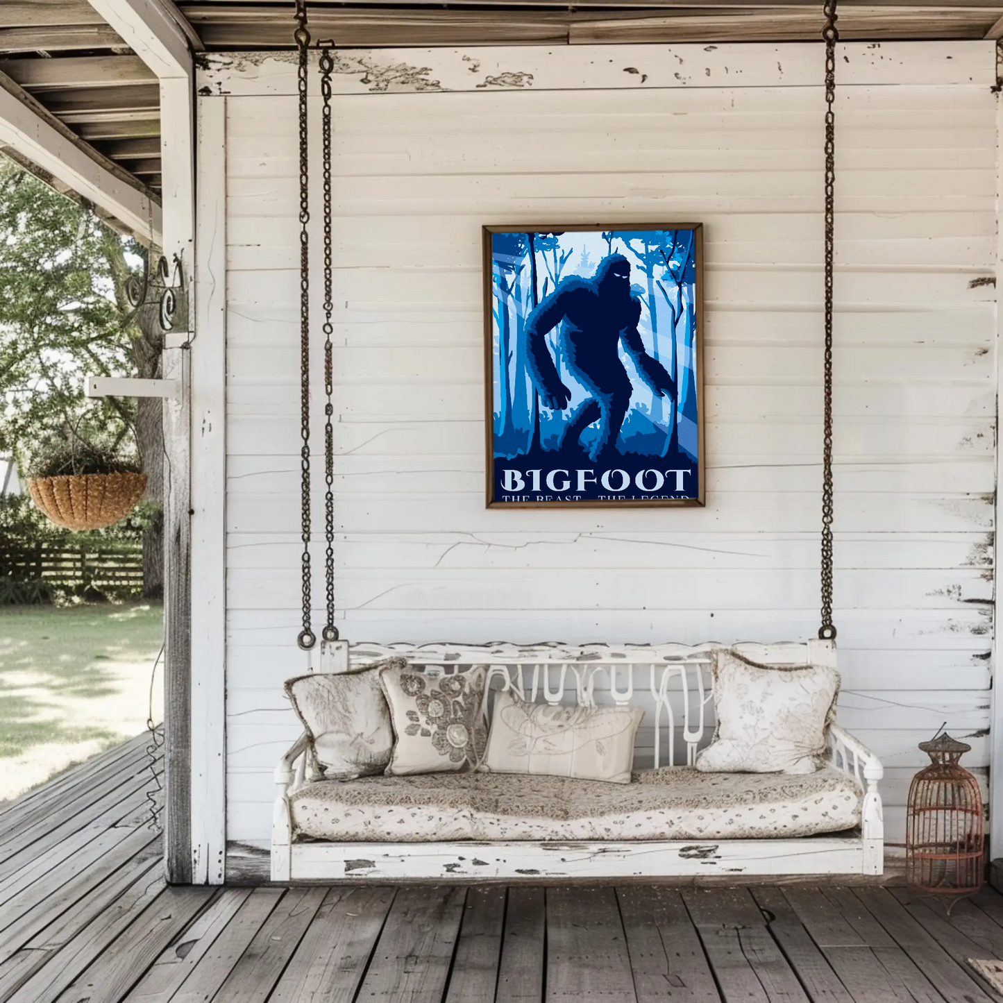 Vintage Poster Bigfoot Forest Mystery