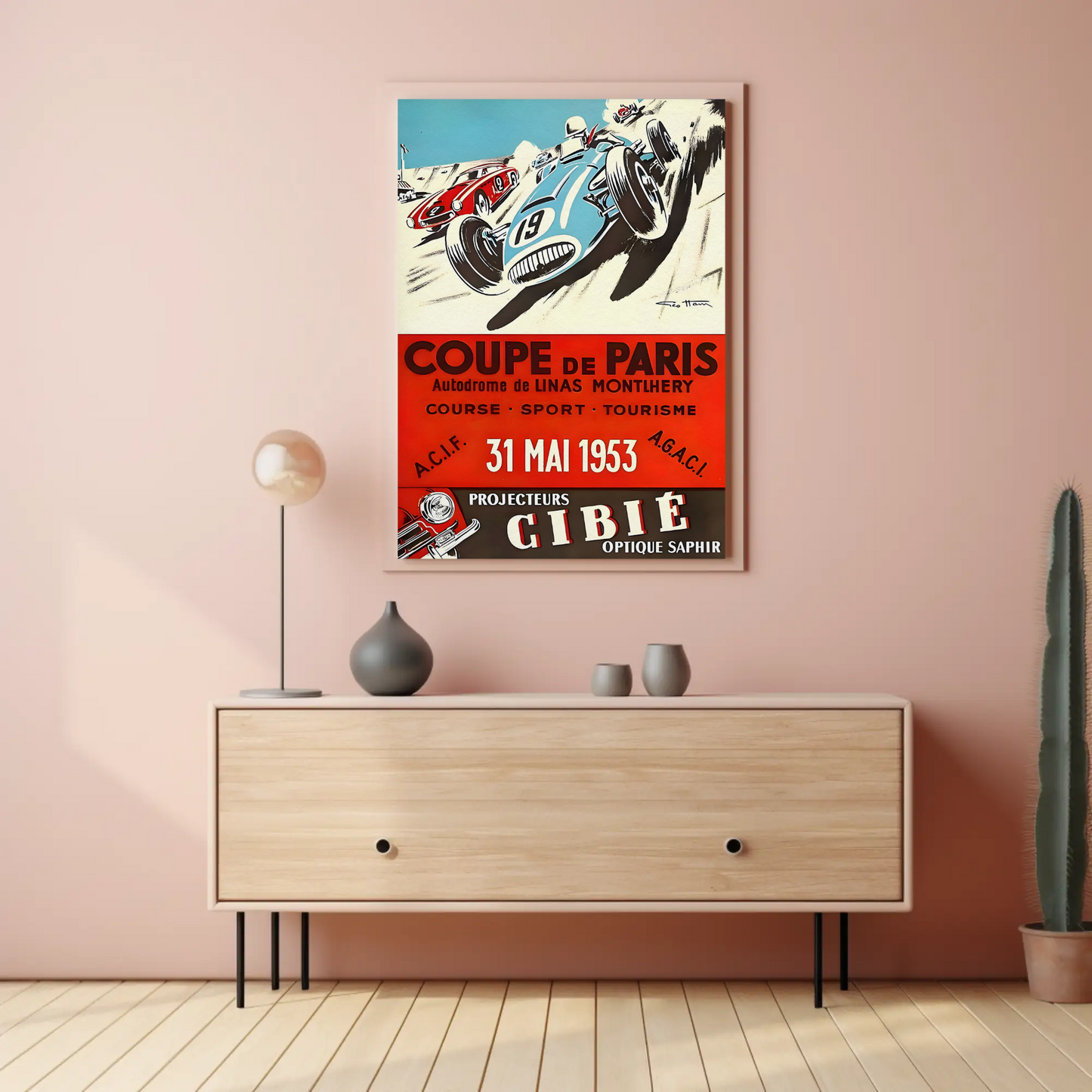 Coupe de Paris – 1953 Race Poster