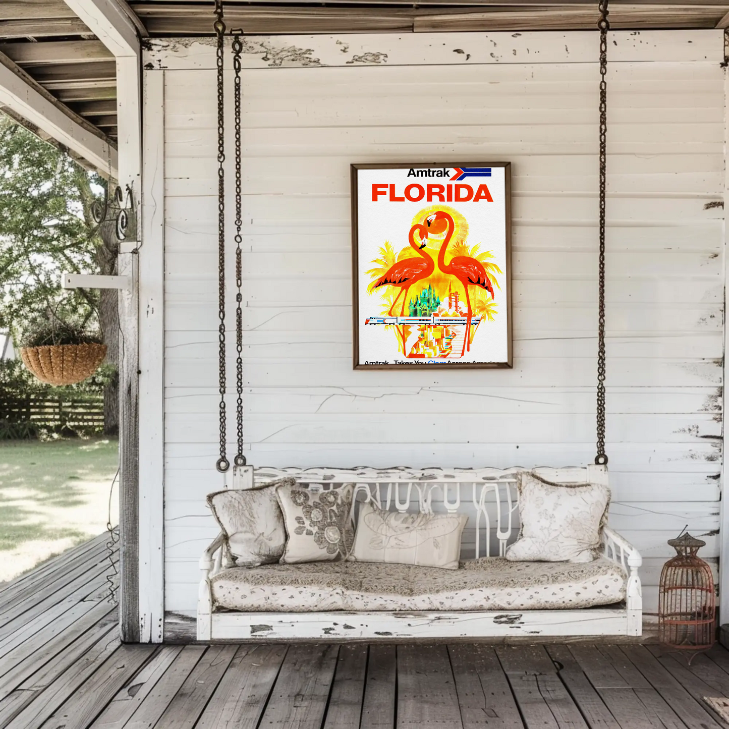 Amtrak Florida Vintage Poster