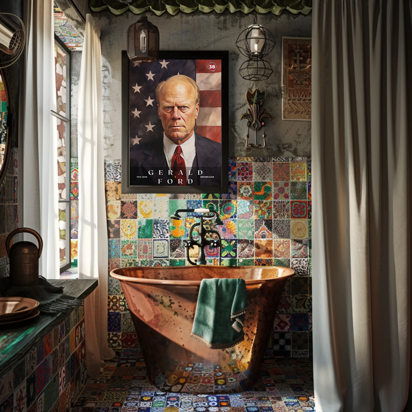 Gerald Ford 38th President Of The United States Portrait