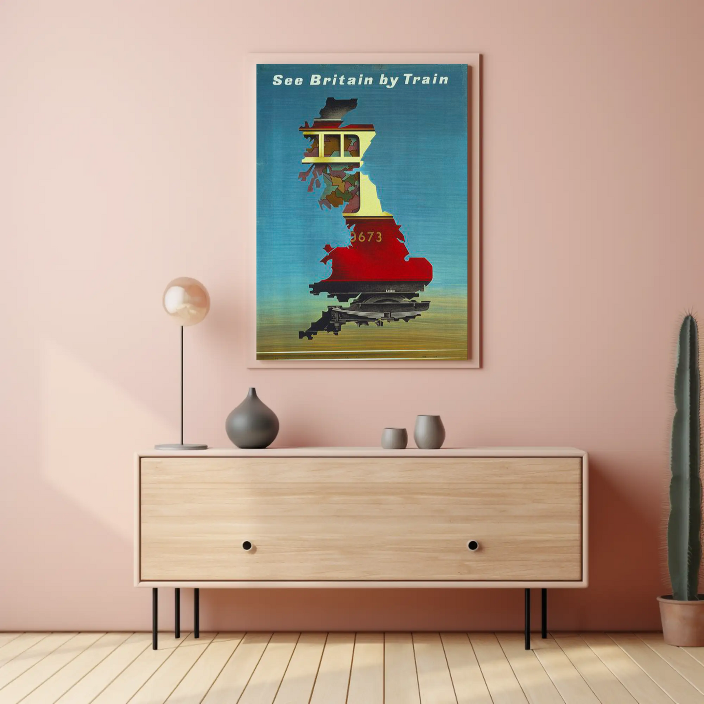 See Britain by Train - Vintage Travel Poster