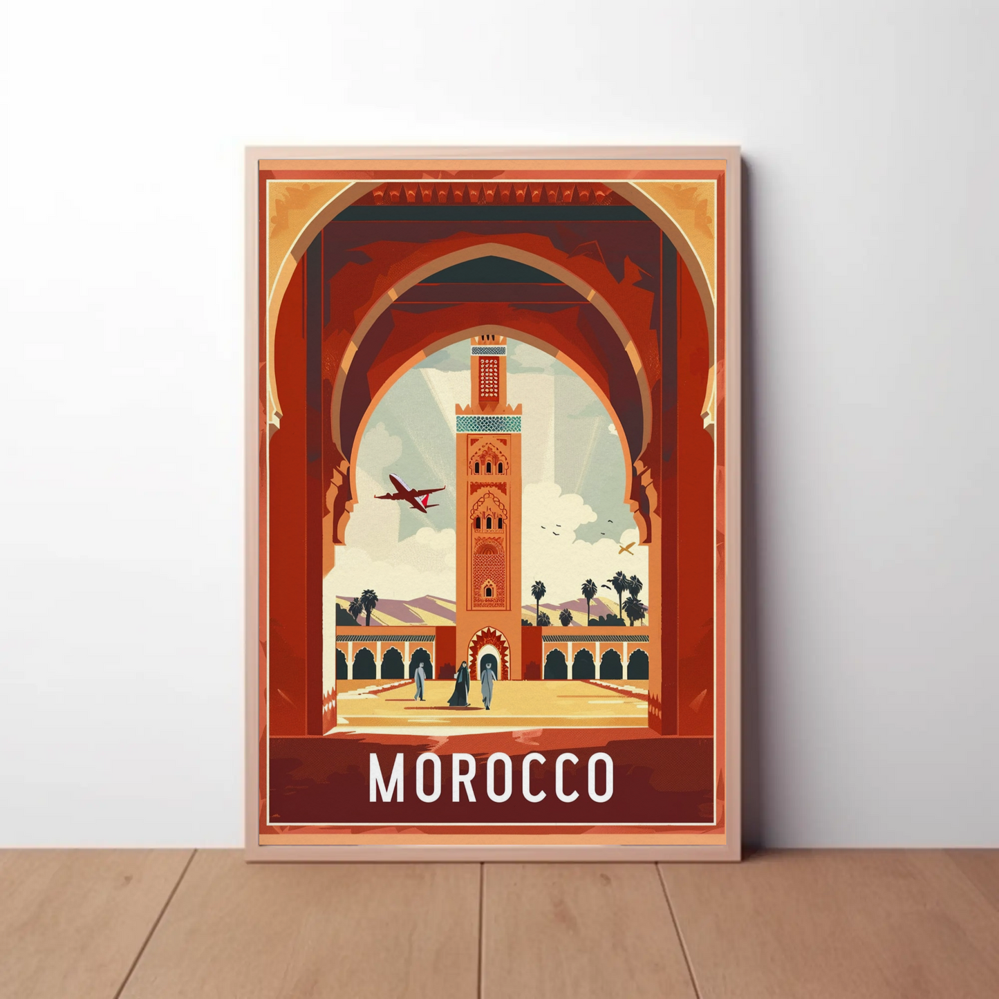 Morocco Vintage Travel Poster