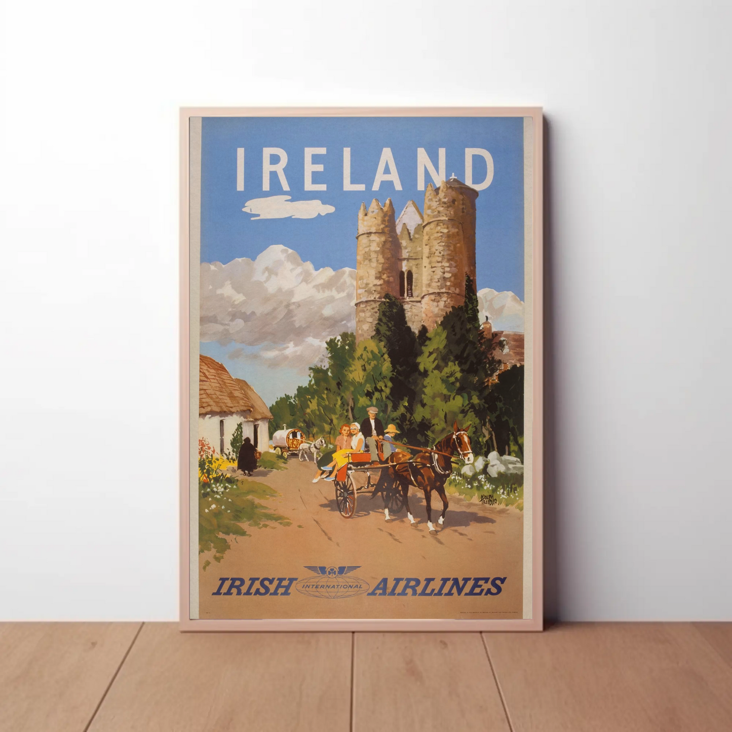 Vintage Poster - Ireland International Airlines
