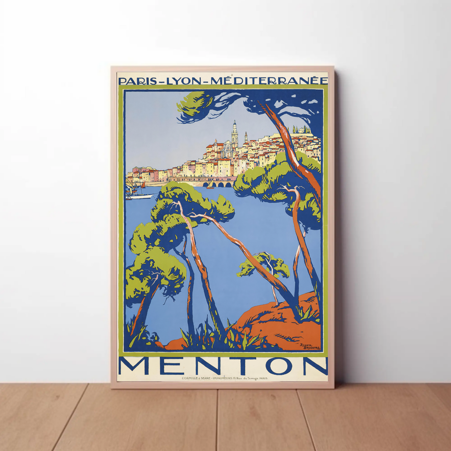 Menton Travel Poster