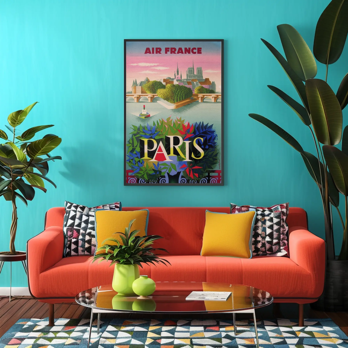 Air France Paris - Vintage Travel Poster
