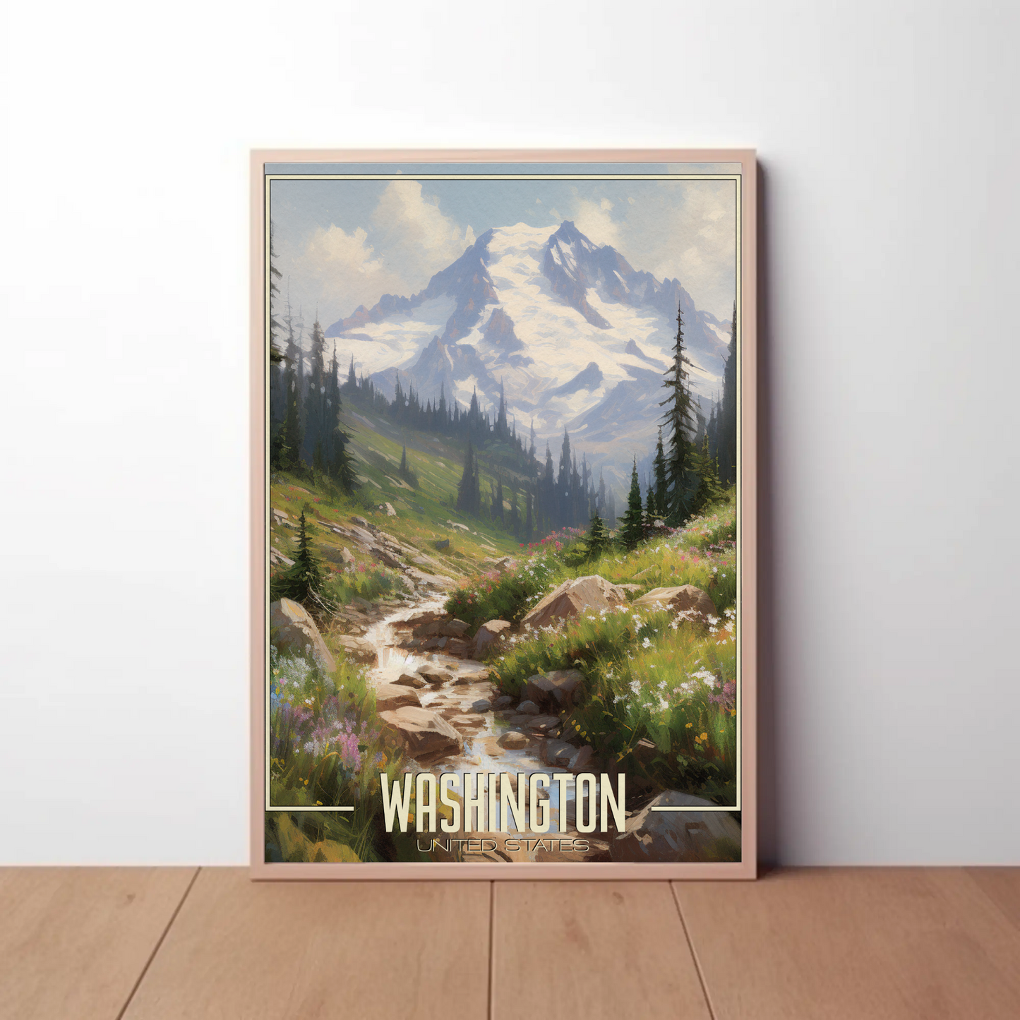 Washington United States Vintage Poster