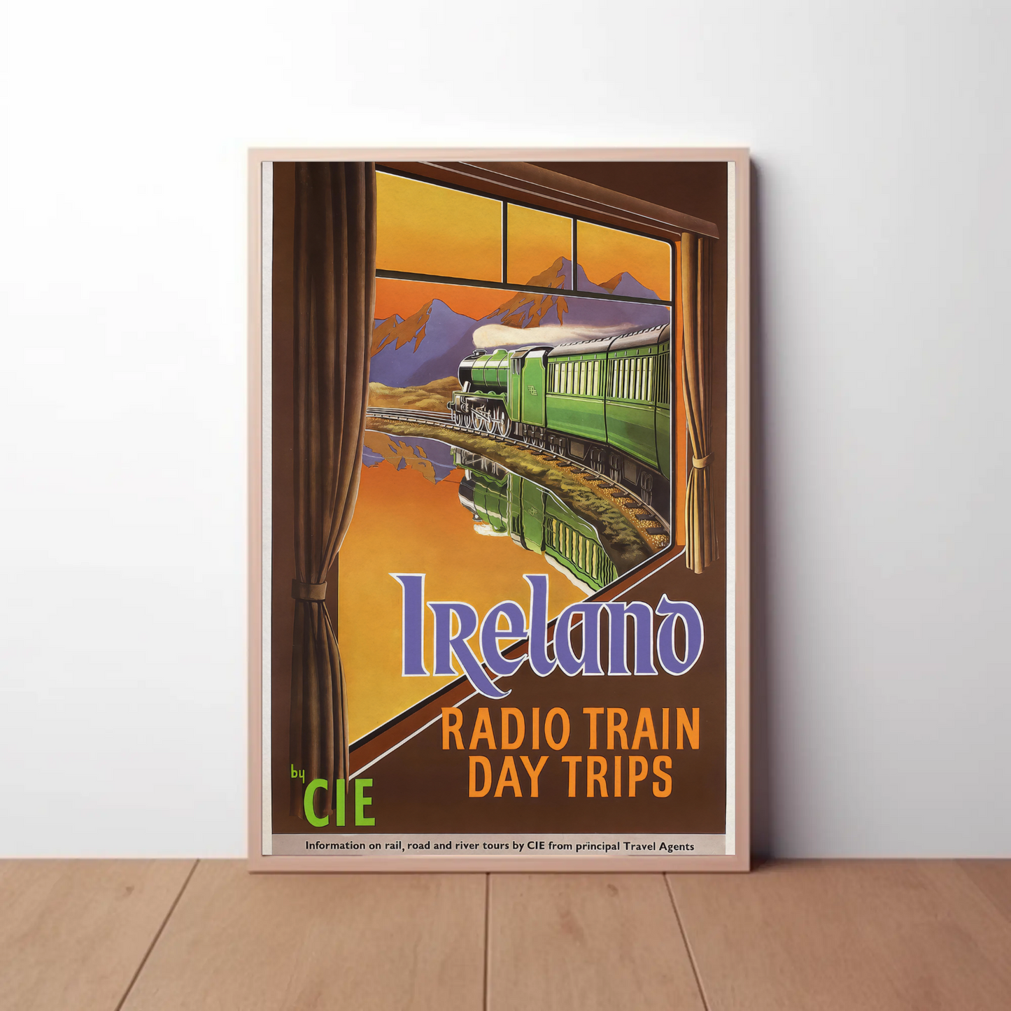 Vintage Poster - Ireland Radio Train Day Trips