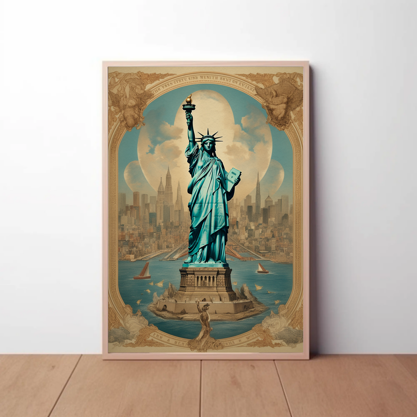 Statue of Liberty Vintage Poster