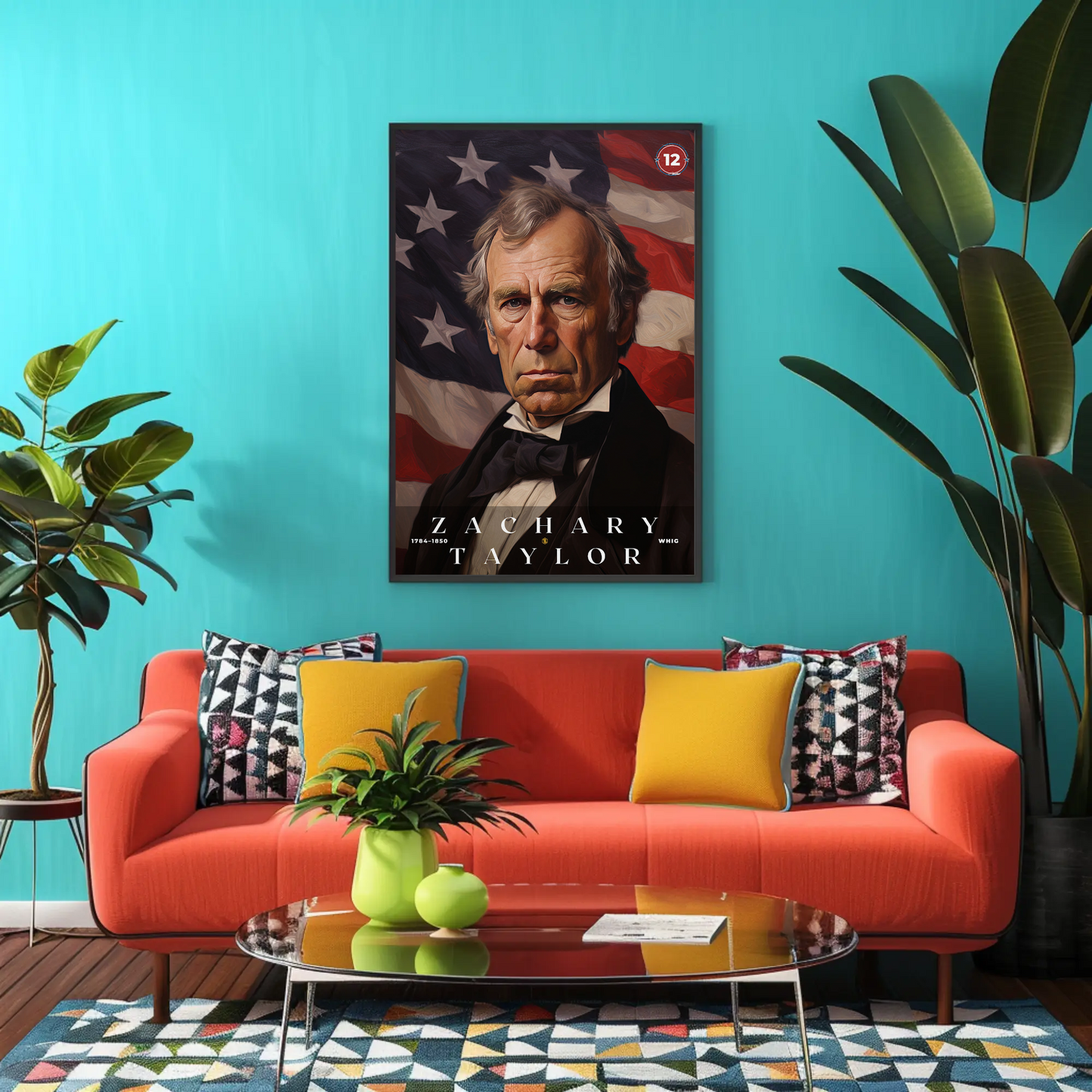 Zachary Taylor 12th President Of The United States Portrait
