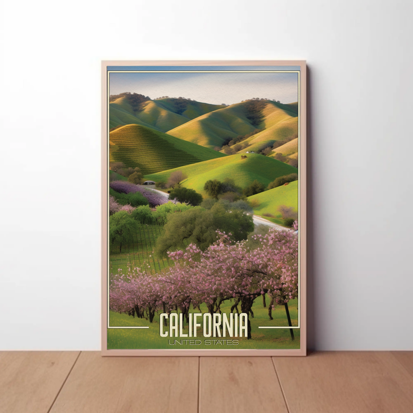 California Vineyard Vintage Poster