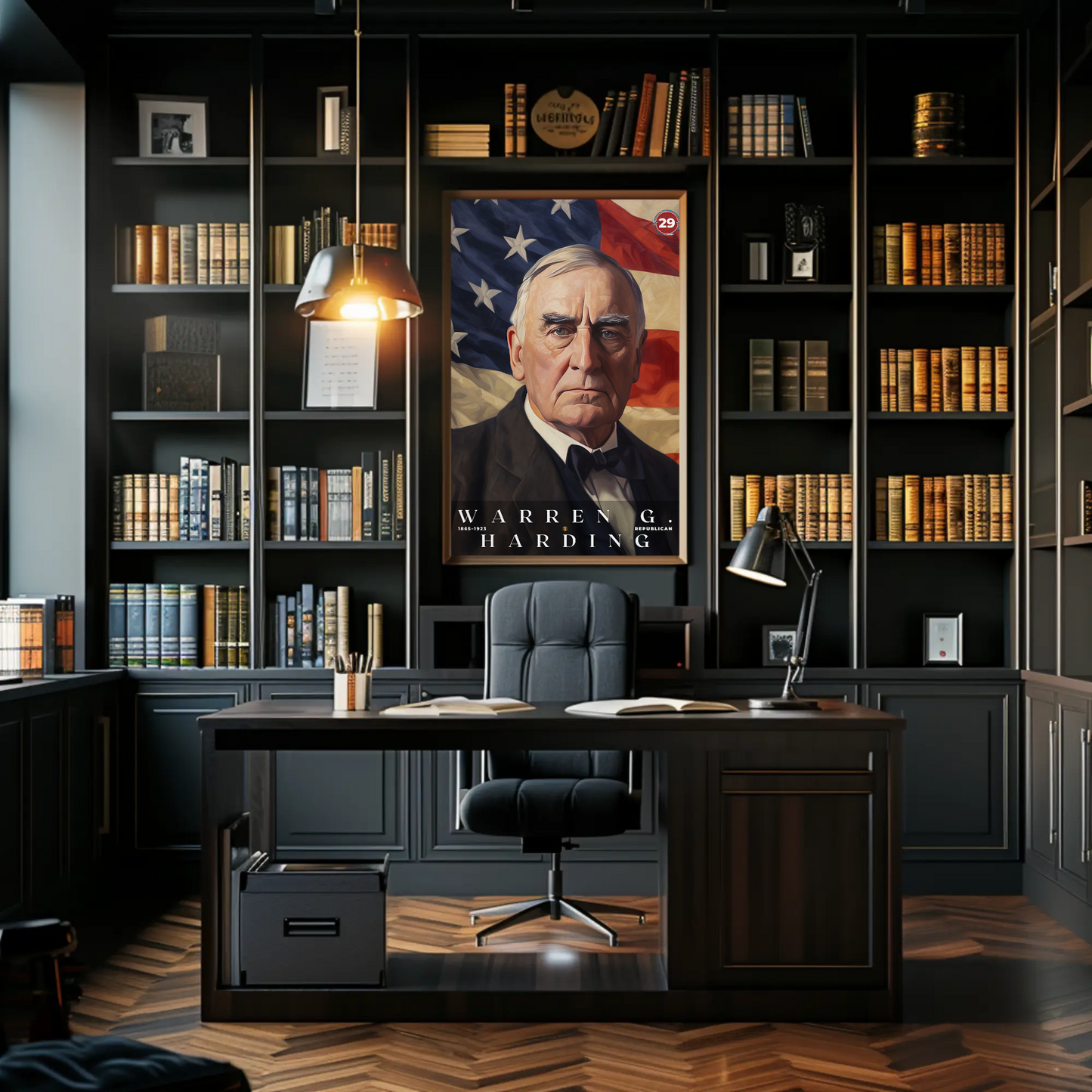 Warren Harding 29th President Of The United States Portrait