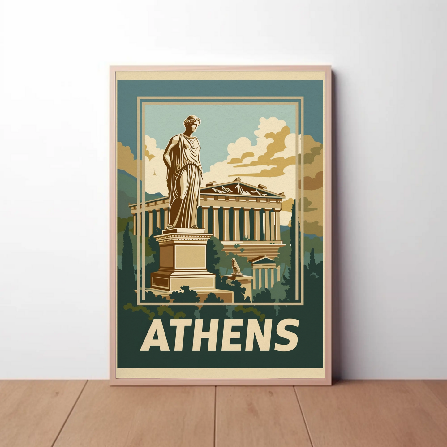 Athens Vintage Travel Poster