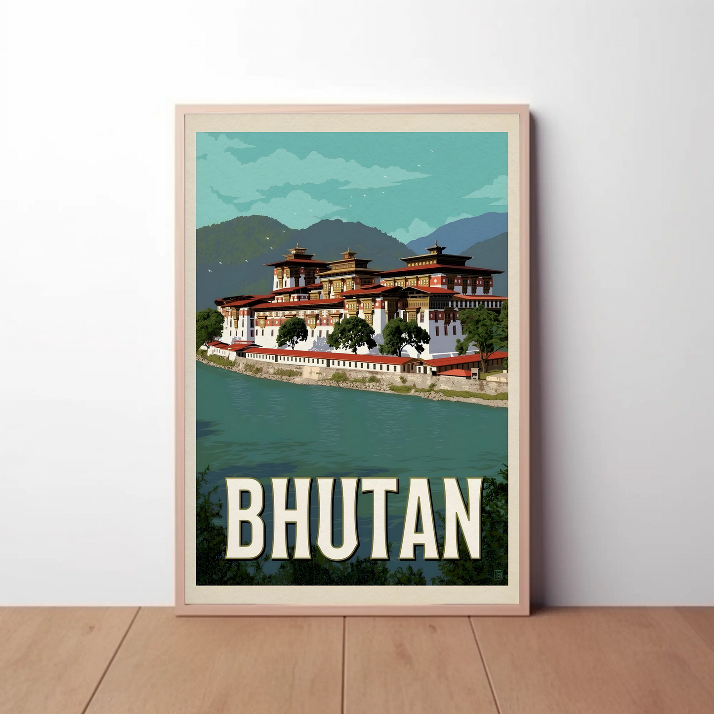 Vintage Poster Bhutan