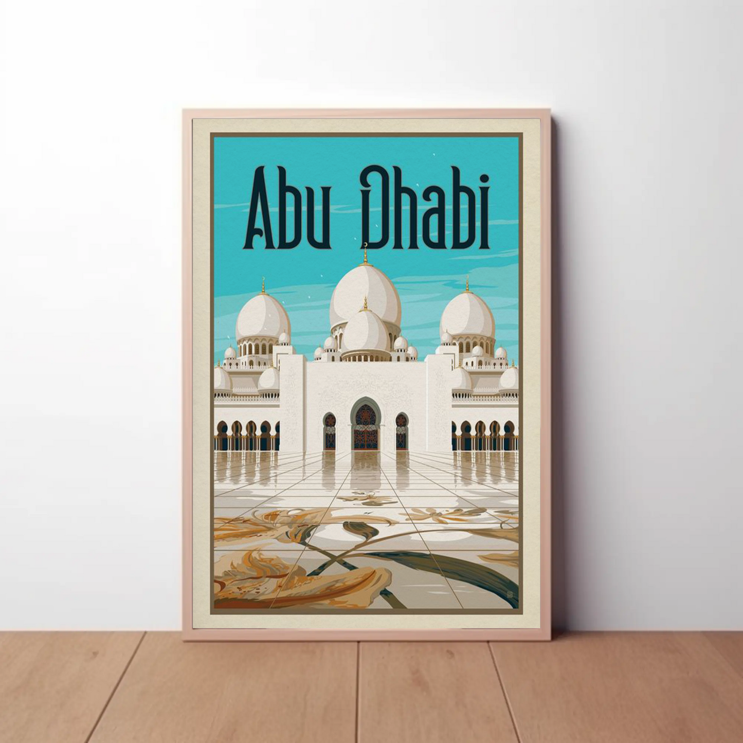 Abu Dhabi Vintage Poster