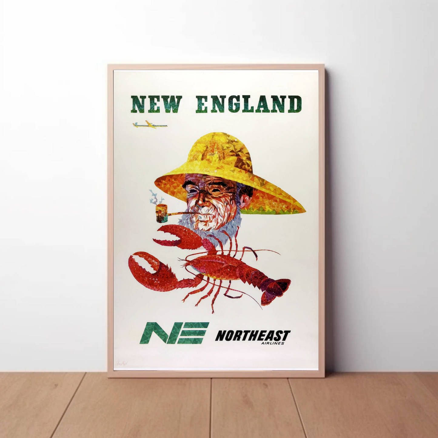 New England Vintage Poster - Northeast Airlines