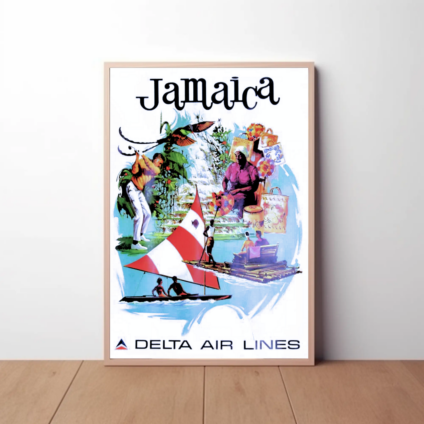 Jamaica Vintage Poster - Delta Air Lines