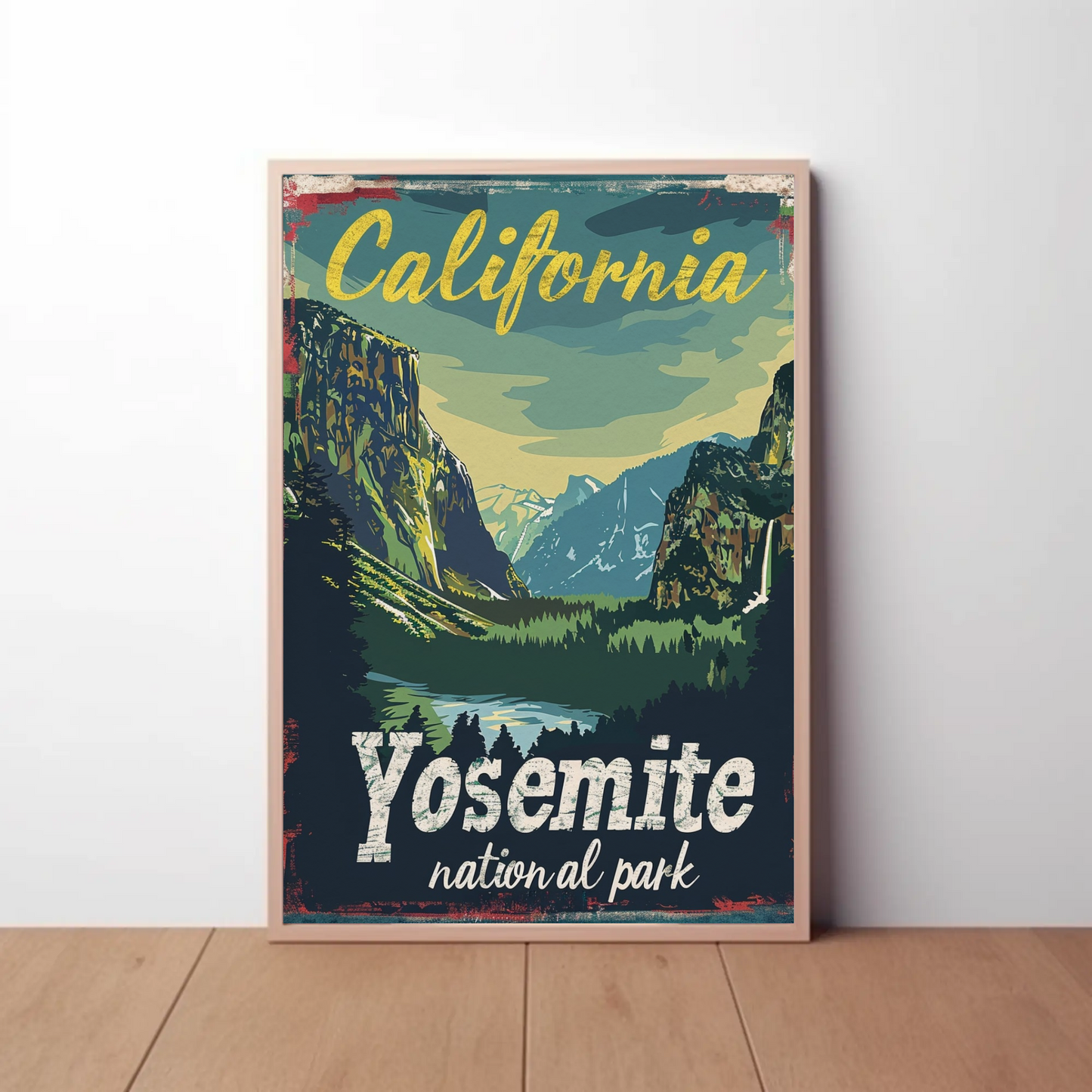 Vintage Poster California Yosemite