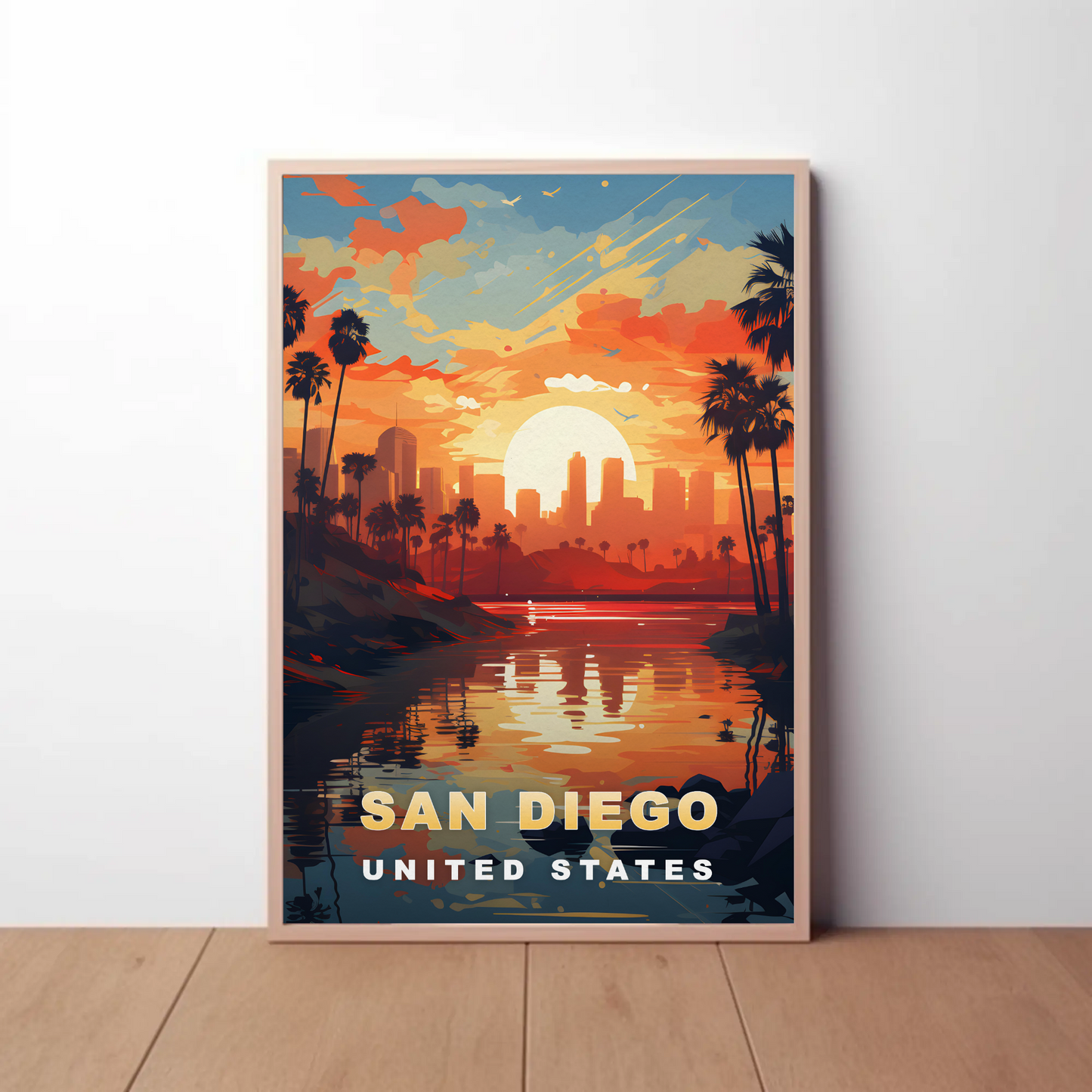 San Diego Vintage Travel Poster