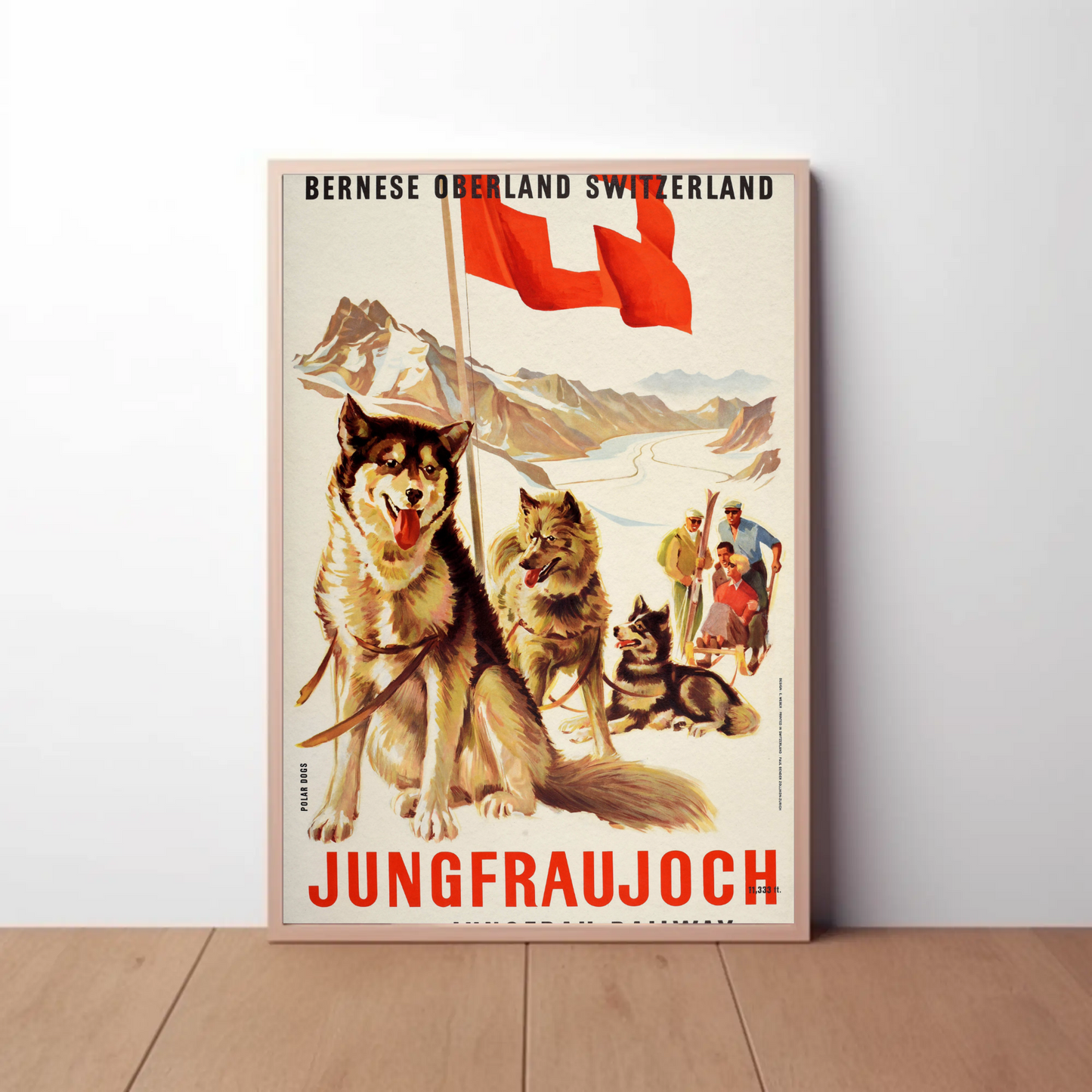 Jungfraujoch Jungfrau Railway Vintage Poster