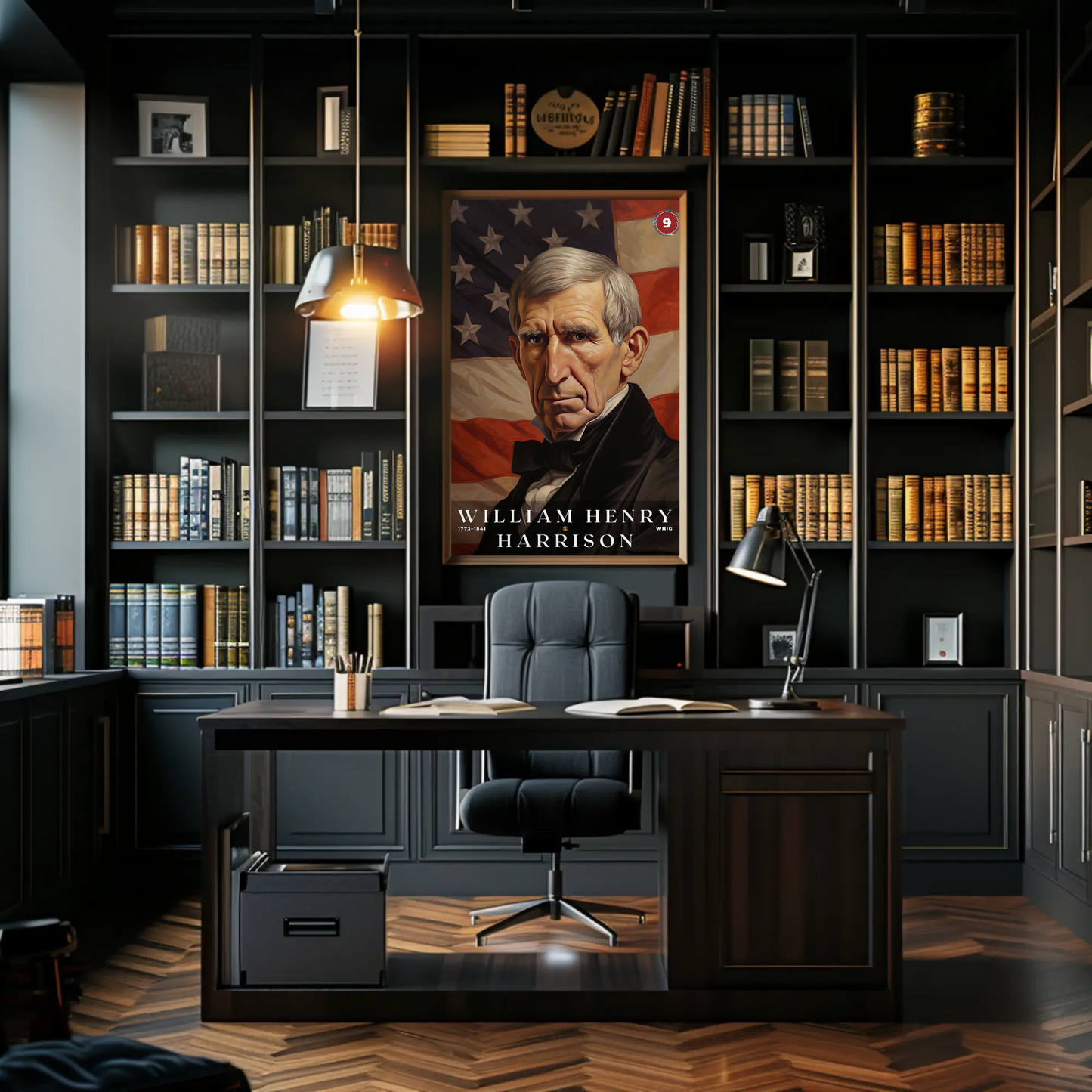 William Harrison 9th President Of The United States Portrait