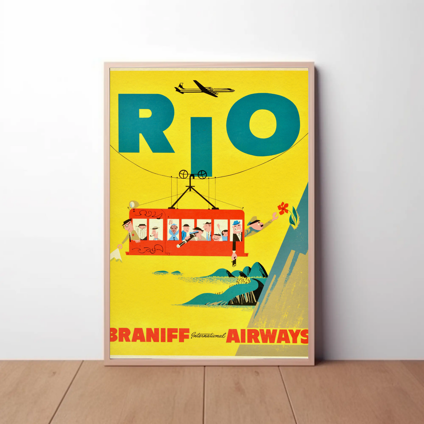 Rio Braniff Airways Vintage Poster