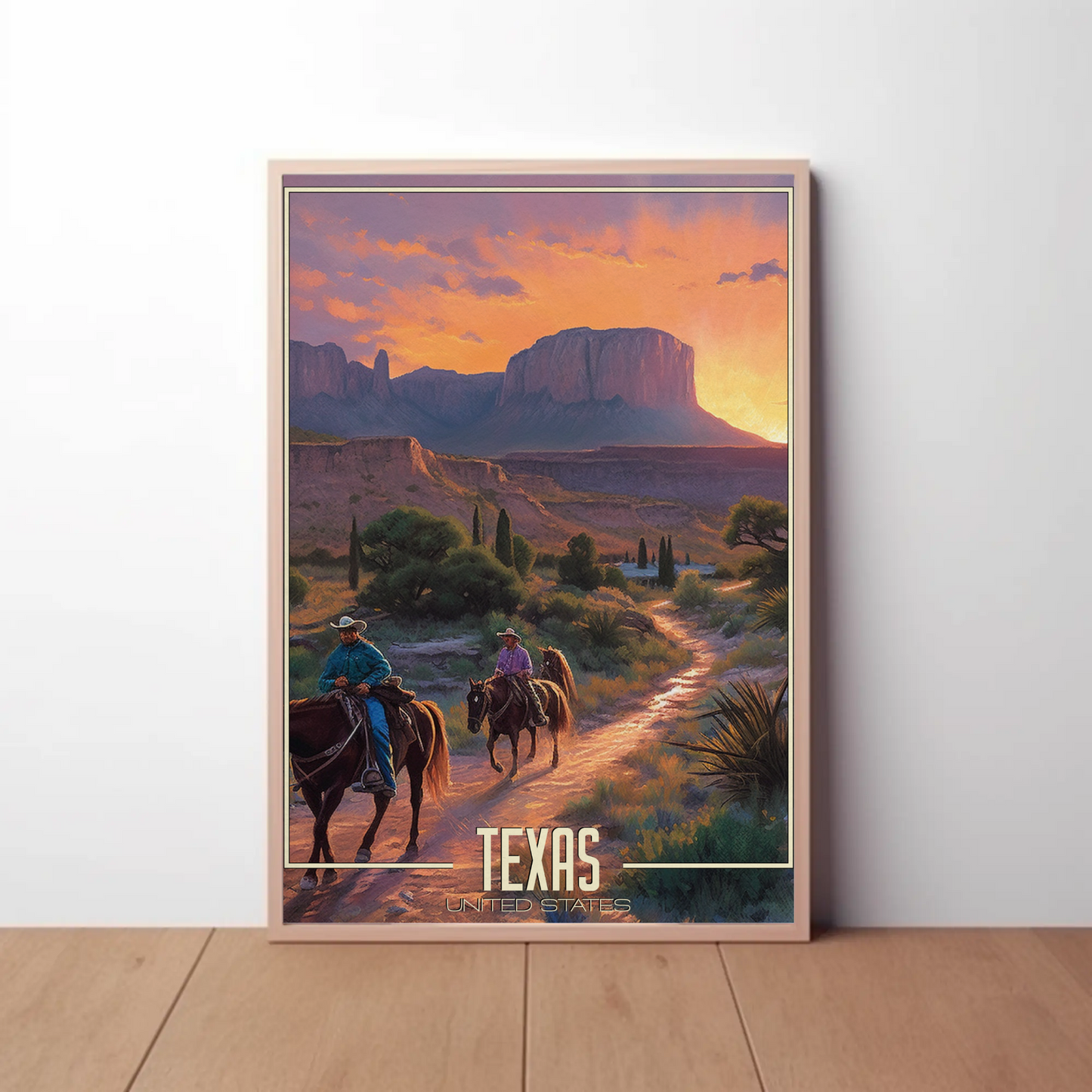 Texas United States Vintage Poster