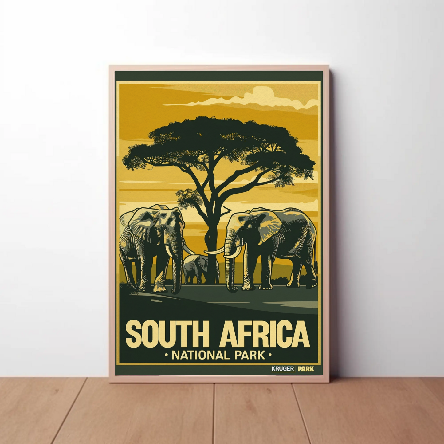 South Africa National Park Vintage Poster