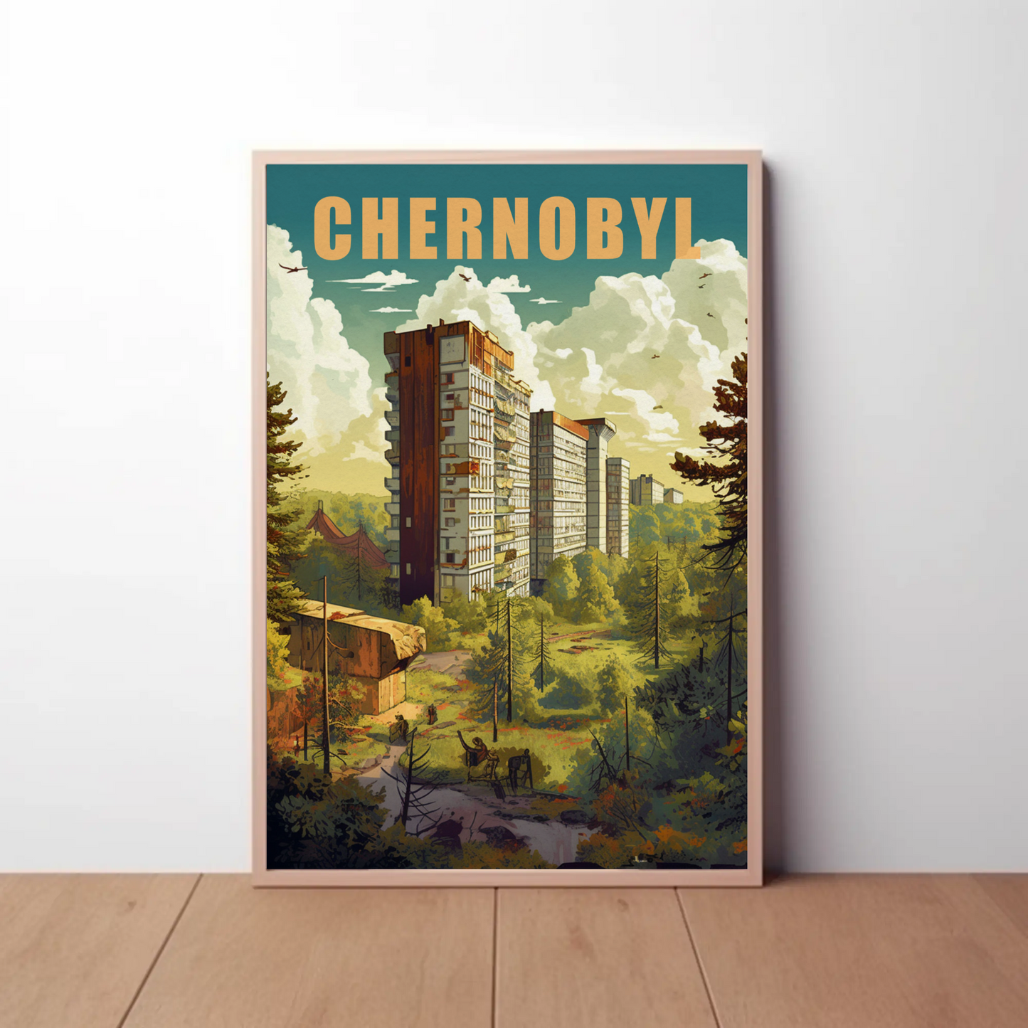 Chernobyl Vintage Travel Poster
